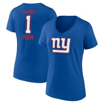 New York Giants Women's Mother's Day V-Neck T-Shirt - Royal