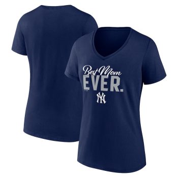 New York Yankees Women's Mother's Day V-Neck T-Shirt - Navy