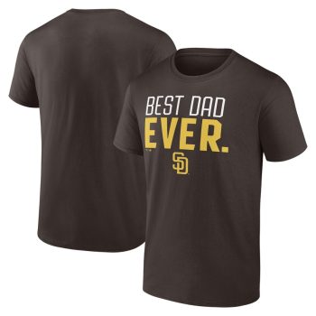 San Diego Padres Best Dad Ever T-Shirt - Brown