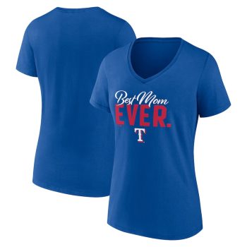 Texas Rangers Women's Mother's Day V-Neck T-Shirt - Royal