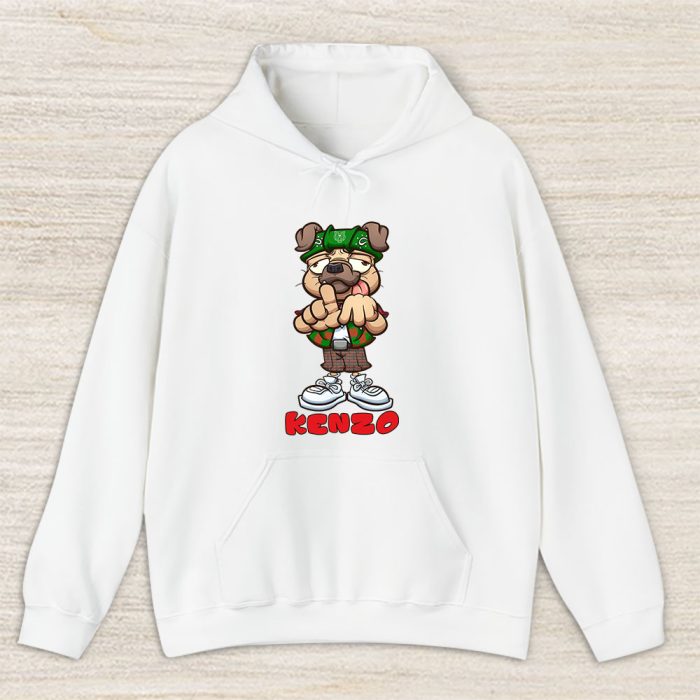 Cholo Pug Dog Making The Los Angeles Hand Sign Kenzo Brand Unisex Hoodie TAH6252