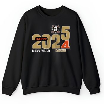Anaheim Ducks Happy New Year NHL Gift For Fan Hello 2025 Unisex Sweatshirt TAS22250