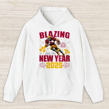 Arizona Cardinals Blazing New Year NFL Gift For Fan Hello 2025 Unisex Hoodie TAH22268