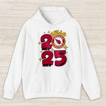 Arizona Cardinals Happy New Year NFL Gift For Fan Hello 2025 Unisex Hoodie TAH22260