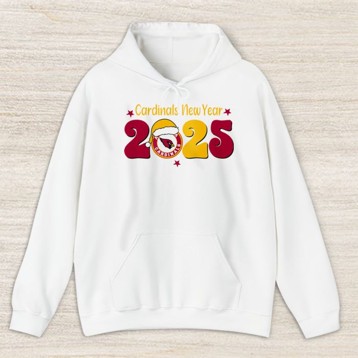 Arizona Cardinals Happy New Year NFL Gift For Fan Hello 2025 Unisex Hoodie TAH22261