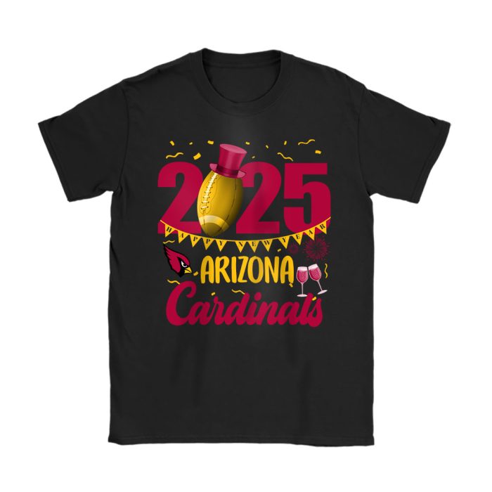 Arizona Cardinals Happy New Year NFL Gift For Fan Unisex T-Shirt Cotton Tee TAT22266