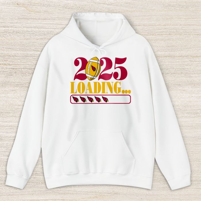 Arizona Cardinals Happy New Year NFL Loading 2025 Gift For Fan Unisex Hoodie TAH22264