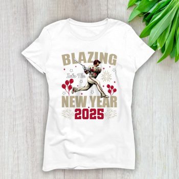Arizona Diamondbacks Blazing Into The New Year MLB Gift For Fan Hello 2025 Unisex Sweatshirt TAS22274