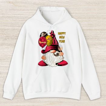 Atlanta Braves Happy New Year MLB Gift For Fan Cute Gnomes Unisex Hoodie TAH22303