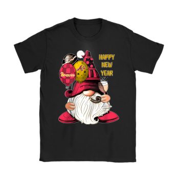 Atlanta Braves Happy New Year MLB Gift For Fan Cute Gnomes Unisex T-Shirt Cotton Tee TAT22303