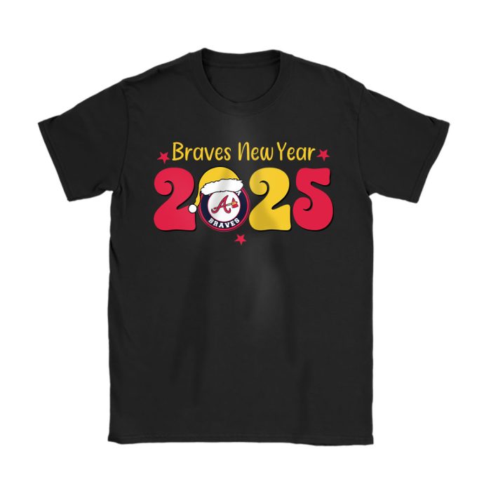Atlanta Braves Happy New Year MLB Gift For Fan Unisex T-Shirt Cotton Tee TAT22301