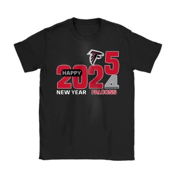 Atlanta Falcons Blazing New Year NFL Gift For Fan Hello 2025 Unisex T-Shirt Cotton Tee TAT22281
