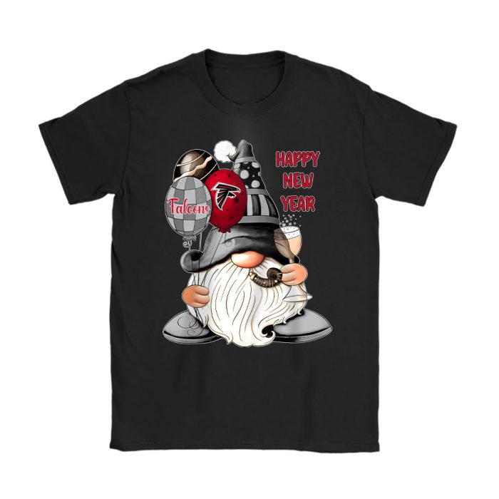 Atlanta Falcons Happy New Year NFL Gift For Fan Cute Gnomes Unisex T-Shirt Cotton Tee TAT22292