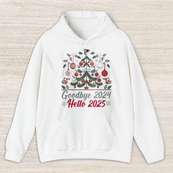 Atlanta Falcons Happy New Year NFL Gift For Fan Goodbye 2024 Hello 2025 Unisex Hoodie TAH22282