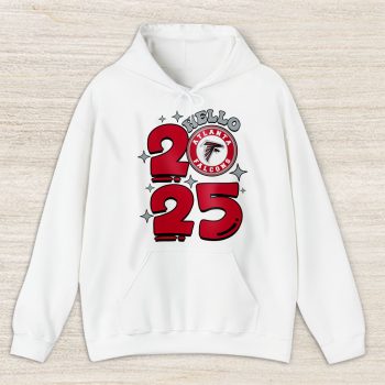 Atlanta Falcons Happy New Year NFL Gift For Fan Hello 2025 Unisex Hoodie TAH22285