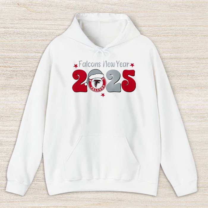Atlanta Falcons Happy New Year NFL Gift For Fan Hello 2025 Unisex Hoodie TAH22286