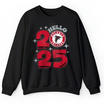 Atlanta Falcons Happy New Year NFL Gift For Fan Hello 2025 Unisex Sweatshirt TAS22285