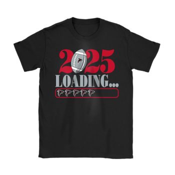 Atlanta Falcons Happy New Year NFL Loading 2025 Gift For Fan Unisex T-Shirt Cotton Tee TAT22289