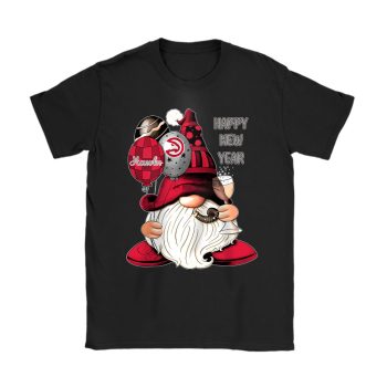 Atlanta Hawks Happy New Year NBA Gift For Fan Cute Gnomes Unisex T-Shirt Cotton Tee TAT22297