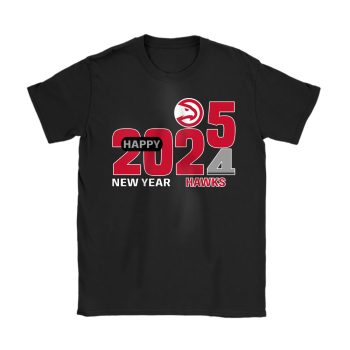 Atlanta Hawks Happy New Year NBA Gift For Fan Hello 2025 Unisex T-Shirt Cotton Tee TAT22294