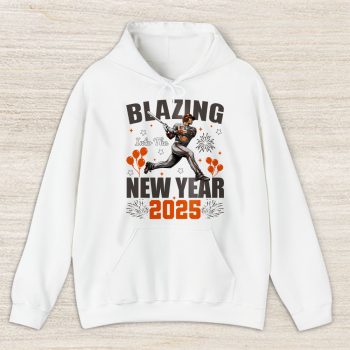 Baltimore Orioles Blazing Into The New Year MLB Gift For Fan Hello 2025 Unisex Hoodie TAH22324