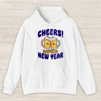 Baltimore Ravens Happy New Year NFL Gift For Fan Cheers 2025 Unisex Hoodie TAH22305