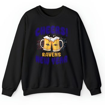 Baltimore Ravens Happy New Year NFL Gift For Fan Cheers 2025 Unisex Sweatshirt TAS22305