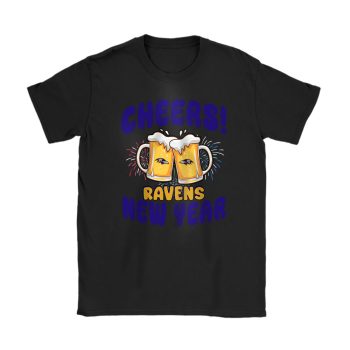 Baltimore Ravens Happy New Year NFL Gift For Fan Cheers 2025 Unisex T-Shirt Cotton Tee TAT22305