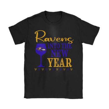 Baltimore Ravens Happy New Year NFL Gift For Fan Cheers To A New Year Unisex T-Shirt Cotton Tee TAT22309