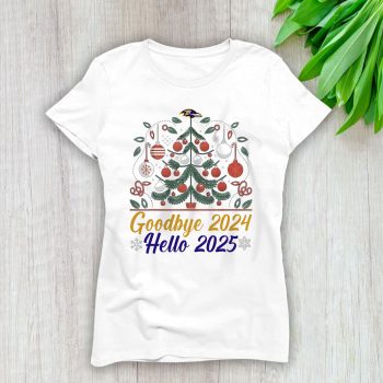 Baltimore Ravens Happy New Year NFL Gift For Fan Goodbye 2024 Hello 2025 Unisex Sweatshirt TAS22307