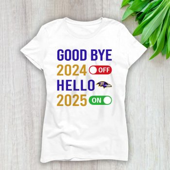 Baltimore Ravens Happy New Year NFL Gift For Fan Goodbye 2024 Hello 2025 Unisex Sweatshirt TAS22308