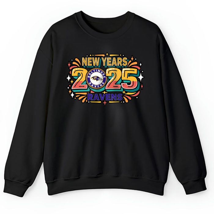 Baltimore Ravens Happy New Year NFL Gift For Fan Unisex Sweatshirt TAS22315