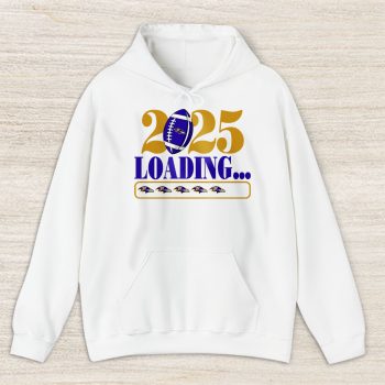 Baltimore Ravens Happy New Year NFL Loading 2025 Gift For Fan Unisex Hoodie TAH22314