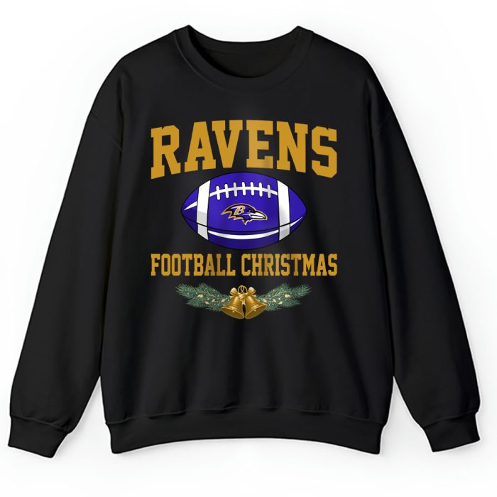 Baltimore Ravens Merry Christmas NFL Gift For Fan Baseball Christmas Unisex Sweatshirt TAS23193