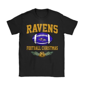 Baltimore Ravens Merry Christmas NFL Gift For Fan Baseball Christmas Unisex T-Shirt Cotton Tee TAT23193