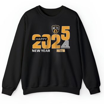 Brooklyn Nets Happy New Year NBA Gift For Fan Hello 2025 Unisex Sweatshirt TAS22335