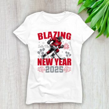 Carolina Hurricanes Blazing Into The New Year NHL Gift For Fan Hello 2025 Unisex Sweatshirt TAS22404