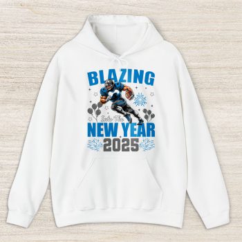 Carolina Panthers Blazing New Year NFL Gift For Fan Hello 2025 Unisex Hoodie TAH22399