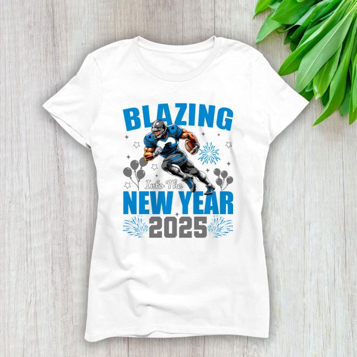 Carolina Panthers Blazing New Year NFL Gift For Fan Hello 2025 Unisex Sweatshirt TAS22399