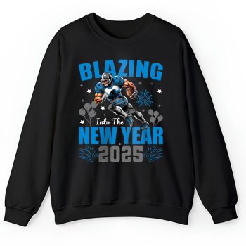 Carolina Panthers Blazing New Year NFL Gift For Fan Hello 2025 Unisex Sweatshirt TAS22399