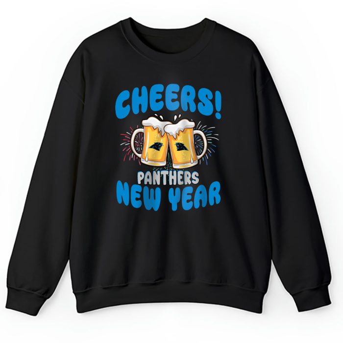 Carolina Panthers Happy New Year NFL Gift For Fan Cheers 2025 Unisex Sweatshirt TAS22386