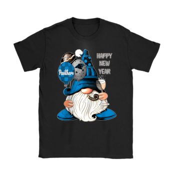 Carolina Panthers Happy New Year NFL Gift For Fan Cute Gnomes Unisex T-Shirt Cotton Tee TAT22398