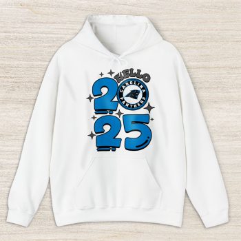 Carolina Panthers Happy New Year NFL Gift For Fan Hello 2025 Unisex Hoodie TAH22391