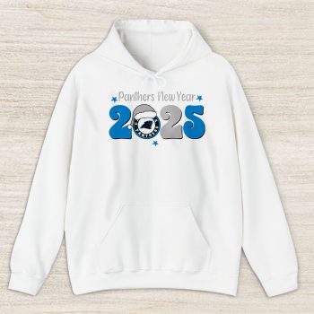 Carolina Panthers Happy New Year NFL Gift For Fan Hello 2025 Unisex Hoodie TAH22392