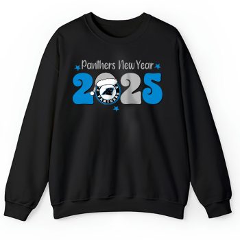 Carolina Panthers Happy New Year NFL Gift For Fan Hello 2025 Unisex Sweatshirt TAS22392