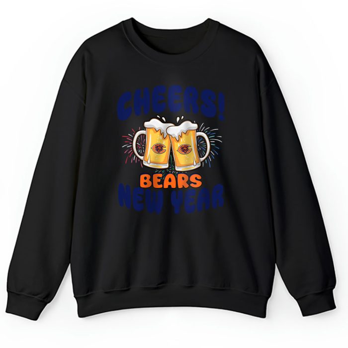 Chicago Bears Happy New Year NFL Gift For Fan Cheers 2025 Unisex Sweatshirt TAS22437