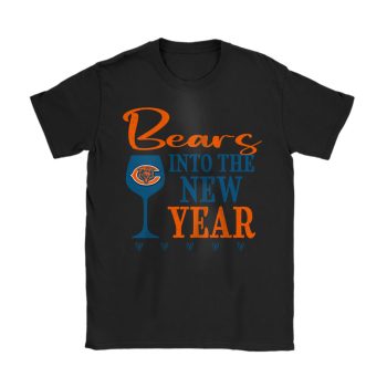 Chicago Bears Happy New Year NFL Gift For Fan Cheers To A New Year Unisex T-Shirt Cotton Tee TAT22441