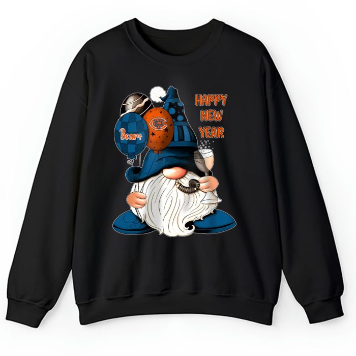 Chicago Bears Happy New Year NFL Gift For Fan Cute Gnomes Unisex Sweatshirt TAS22449