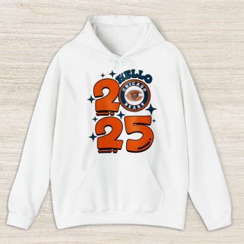 Chicago Bears Happy New Year NFL Gift For Fan Hello 2025 Unisex Hoodie TAH22442