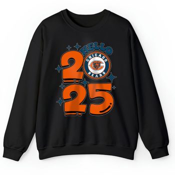 Chicago Bears Happy New Year NFL Gift For Fan Hello 2025 Unisex Sweatshirt TAS22442